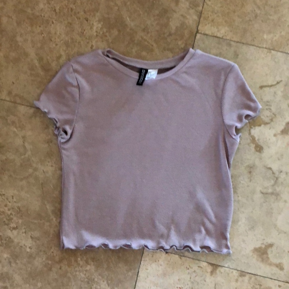 Purple crop top